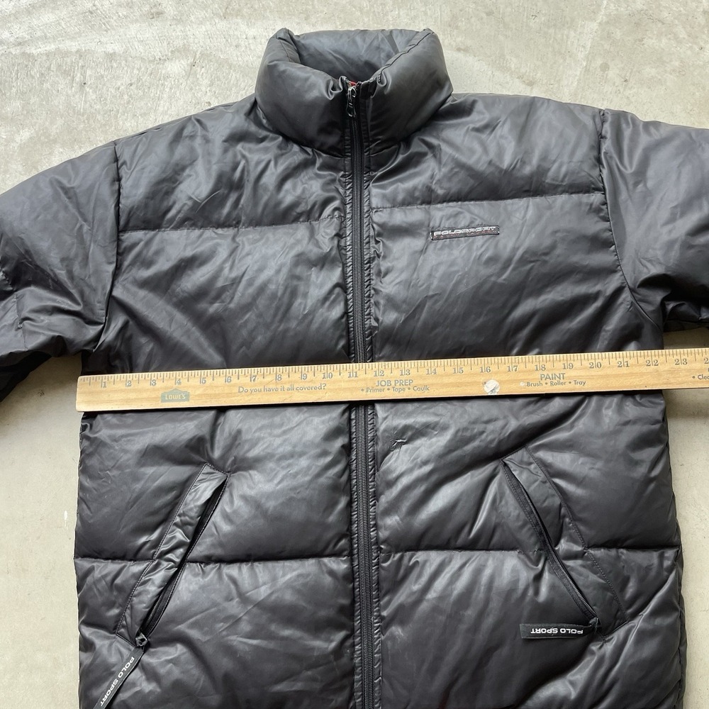 Vintage 90's Ralph Lauren Polo Sport Puffer Bomber Jacket Goose Down Size S - Picture 5 of 8